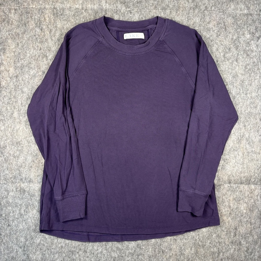 Lake Pajamas Women's Small Sweatshirt Purple‎ Long Sleeve Soft Stretch